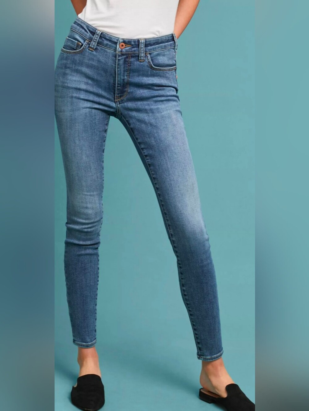 Anthropologie Pilcro High-Rise Denim Leggings Size 27
